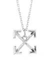 OFF-WHITE Silvertone Arrows Necklace