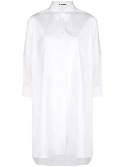 Jil Sander Sunday Oversized Shirt In White