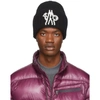 MONCLER GENIUS MONCLER GENIUS 2 MONCLER 1952 BLACK KNIT BEANIE