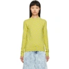OFF-WHITE OFF-WHITE YELLOW STRETCH LONG SLEEVE T-SHIRT