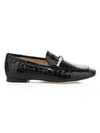 KATE SPADE Lana Croc-Embossed Leather Loafers