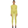 OFF-WHITE OFF-WHITE YELLOW BUBBLE CHECK JUMPSUIT