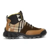 BURBERRY BEIGE & BROWN TOR BOOTS