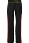 PACO RABANNE STRIPED WOOL-BLEND STRAIGHT-LEG PANTS