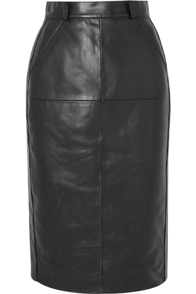 We11 Done Faux Leather Skirt In Black