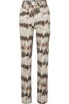ISABEL MARANT DOMINIC TIE-DYED HIGH-RISE STRAIGHT-LEG JEANS