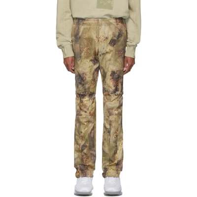 Alyx Slim-fit Tapered Camouflage-print Cotton-blend Ripstop Trousers In Camo Green