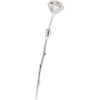 ALAN CROCETTI SILVER ROSE SINGLE EARRING