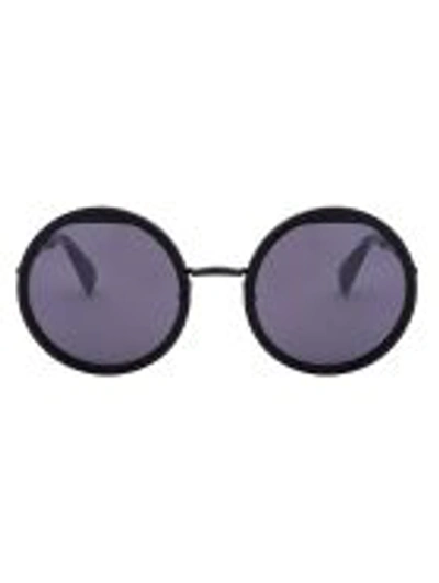 Yohji Yamamoto Sunglasses In Matt Black Grey