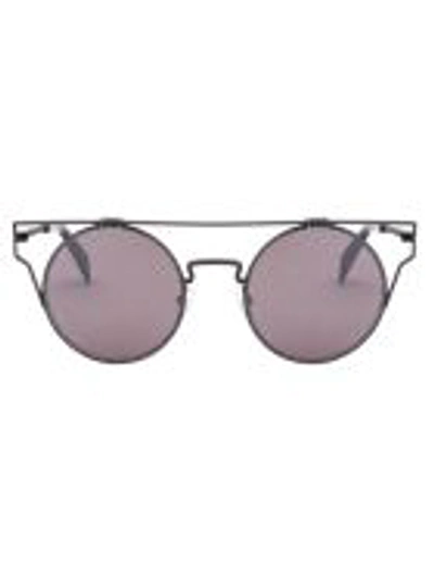 Yohji Yamamoto Sunglasses In Dirty Gun Grey