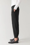 COS ELASTICATED WOOL-MIX trousers,0830476001