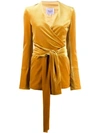 Galvan Winter Sun Stretch-velvet Jacket In Yellow