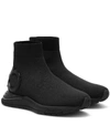 Ferragamo Gardena Sock Sneakers In Black