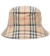 Burberry Vintage Check Boucle Wool-blend Bucket Hat In Beige