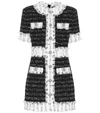 BALMAIN Cotton-blend tweed minidress,P00406604