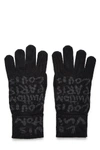 LOUIS VUITTON Stephen Sprouse x Louis Vuitton Black Wool Gloves