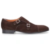 SANTONI MONK SHOES 14549 SUEDE