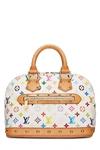 Pre-owned Louis Vuitton Takashi Murakami X  White Monogram Multicolore Alma Mm