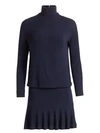 Bailey44 Anastasia Ruffle-hem Sweater Dress In Twilight