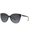 Tiffany & Co . Sunglasses In Black/blue/polar Grey Gradient