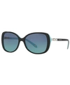 Tiffany & Co Tf4121b Square-frame Acetate Sunglasses In Black/blue/blue Gradient