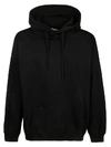 Msgm Logo-print Long-sleeve Hoodie In Black