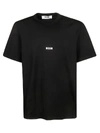 Msgm Viscose Pattern T-shirt In Black