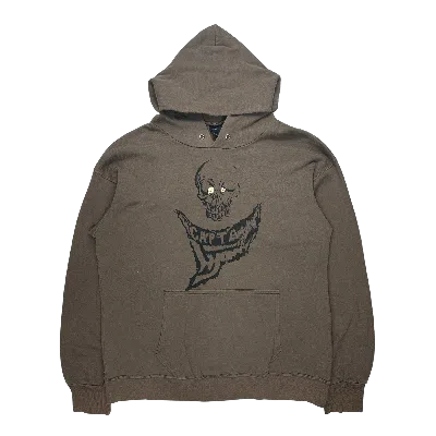 Pre-owned 20471120 90's Captain Hyoma Skull Hoodie In Brown