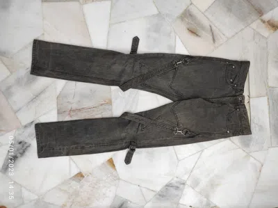 Pre-owned 20471120 Archive  Hyoma Selvedge Bondage Logo's Jeans In Gray