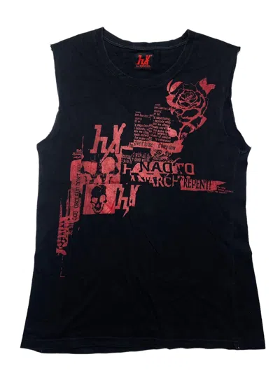 Pre-owned 20471120 X Beauty Beast Sold 2000s H. Naoto - Poem Tank Top In Black