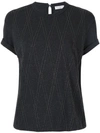 BRUNELLO CUCINELLI BEADED COTTON T-SHIRT