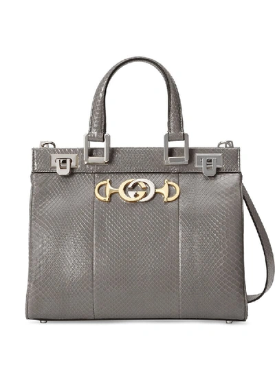 Gucci Zumi Tote Bag In Grau