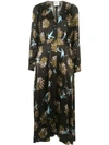 FORTE FORTE ABSTRACT-PRINT FLARED DRESS