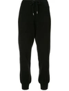 Barrie Drawstring Track Trousers In Black
