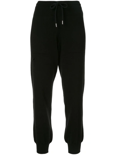 Barrie Drawstring Track Trousers In Black