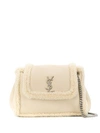 SAINT LAURENT NOLITA SHEARLING SHOULDER BAG