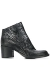 STRATEGIA SNAKESKIN EFFECT BOOTS