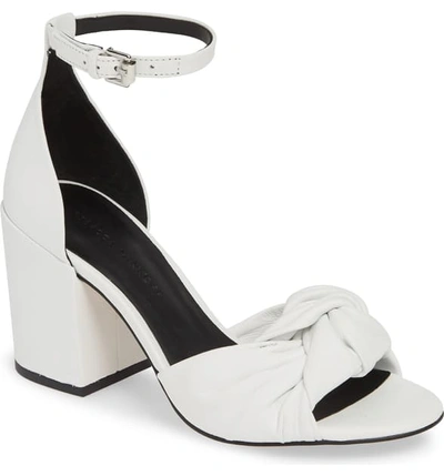 Rebecca Minkoff Capriana Ankle Strap Sandal In Optic White Leather