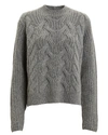 HELMUT LANG HELMUT LANG LAMBSWOOL CABLE KNIT SWEATER,060036953886
