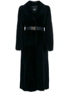 FENDI WRAP-STYLE BELTED COAT