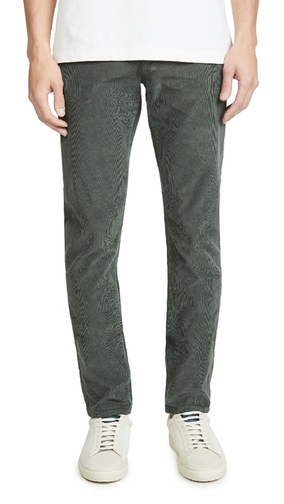 Citizens Of Humanity Bowery Standard Slim Stretch Corduroy Trousers In Grey