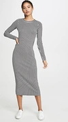 THE RANGE BOUND STRIPED MIDI DRESS