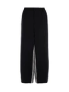 Y-3 PANTS IN BLACK PALACE WITH WHITE STRIPES INSIDE THE LEG,11064194