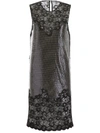RABANNE CHAINMAIL DRESS WITH LACE,11064099