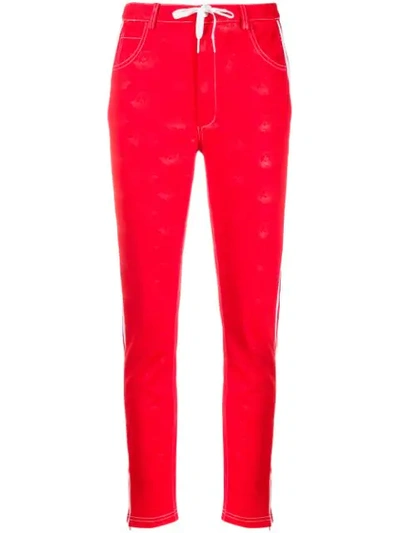 Fiorucci X Adidas All Over Angels Trackpants In Red