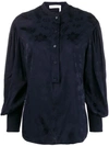 CHLOÉ JACQUARD FLOWER BLOUSE