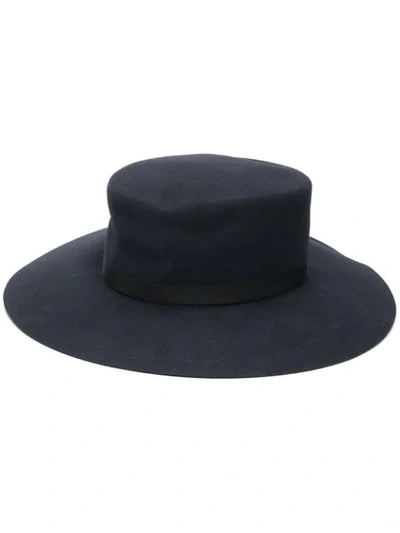 Alberta Ferretti Wide Brim Hat In Grey