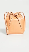 Mansur Gavriel Mini Saffiano Leather Bucket Bag In Cammellorosa