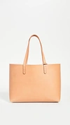 Mansur Gavriel Large Leather Tote Bag In Cammello/dolly