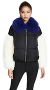 ADRIENNE LANDAU Multi Fur Jacket